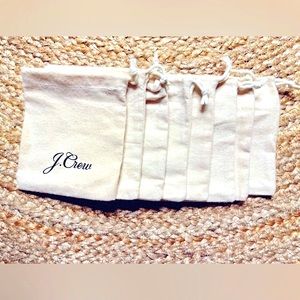 8 Mini J. Crew Jewelry Pouches/ Dust Bag